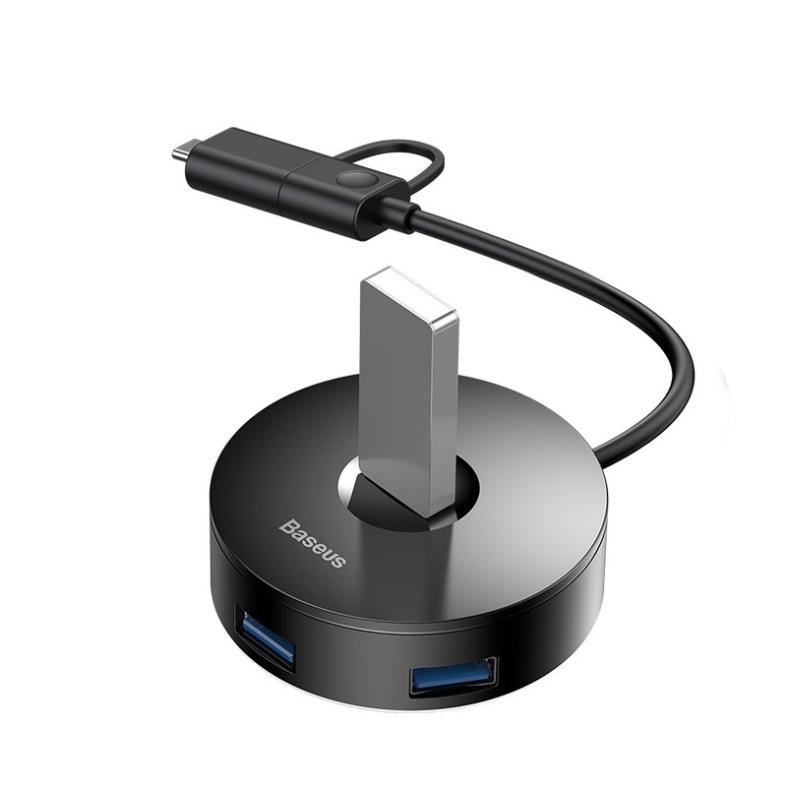 Hub chuyển đa năng Usb A/C Baseus Round Box HUB LV687