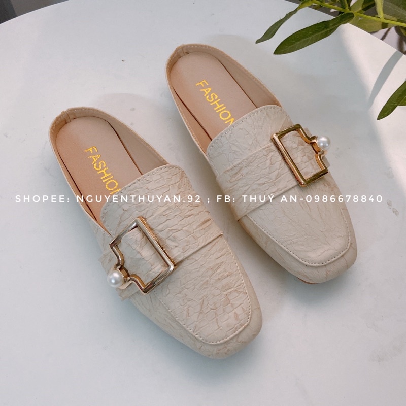 Sục hài da sần đế êm siêu nhẹ 2cm