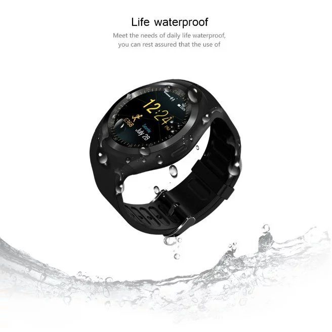 Đồng Hồ Thông Minh Y1 Có Kết Nối Bluetooth Reloj Relogio 2g Gsm Sim App Mp3 Cho Apple Iphone Android Phones Pk Dz09 Kw18