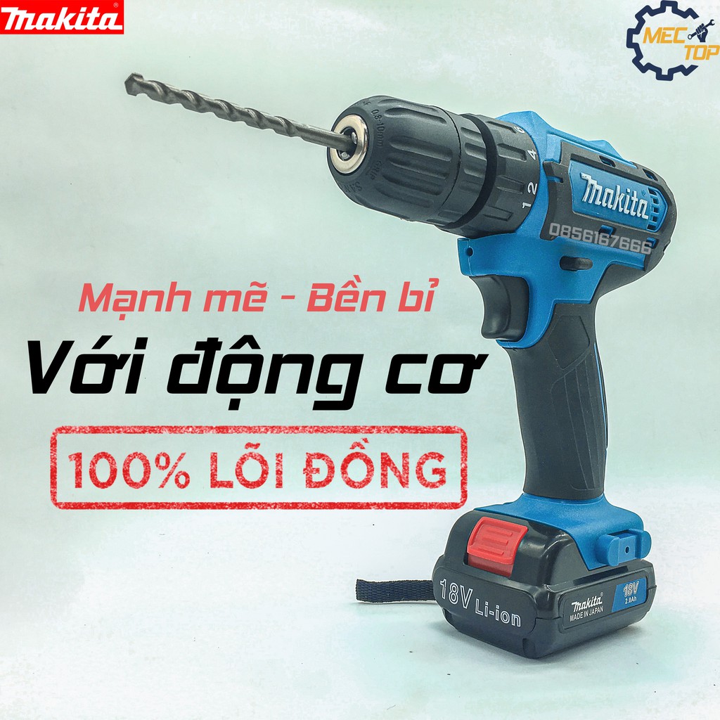 [Tặng mũi khoan + mũi vít] MÁY KHOAN, MÁY BẮN VÍT SỬ DỤNG PIN MANKl_TA 18V