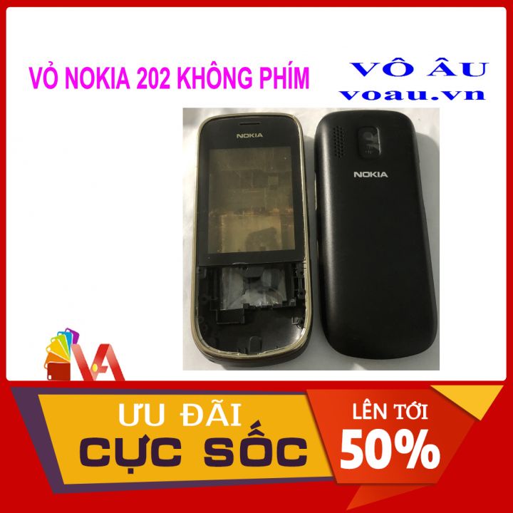 VỎ NOKIA 202 KHÔNG PHÍM MÀU VÀNG