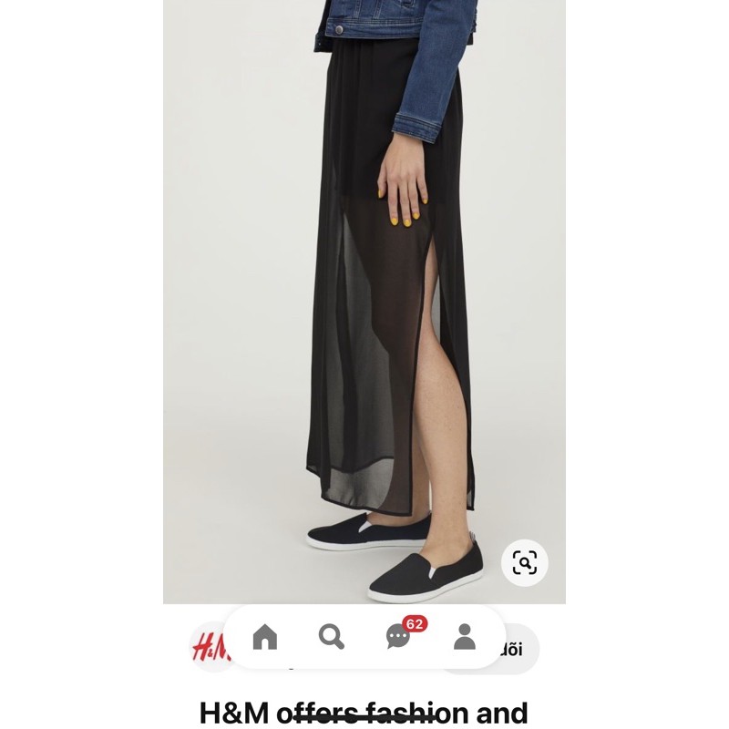 Chân váy dài hm chính hãng