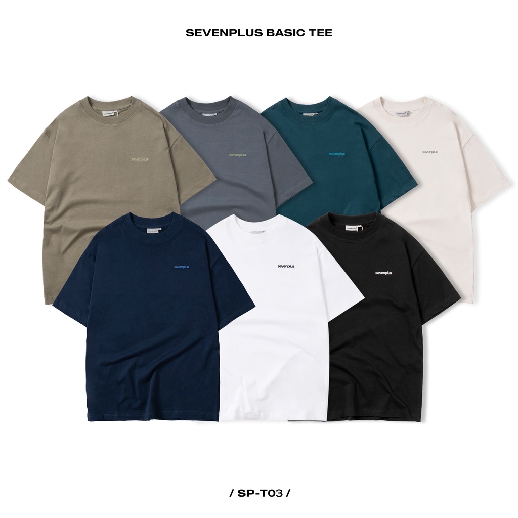 Áo thun basic SEVENPLUS logo thêu / SP-T03