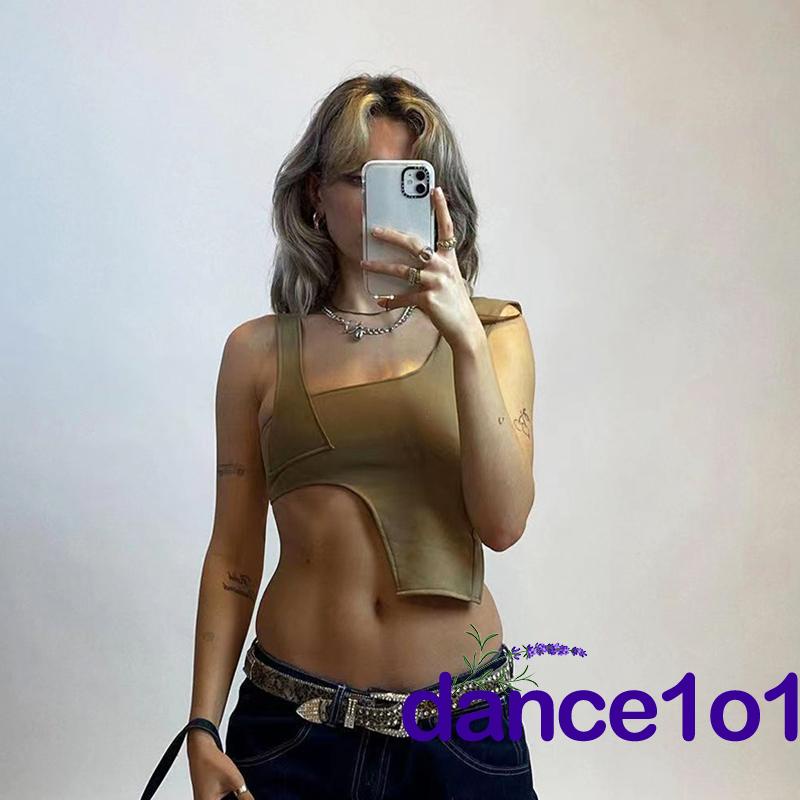 Áo Ba Lỗ Hở Rốn Màu Trơn Của Nữ Khiêu Vũ1O1-Nữ