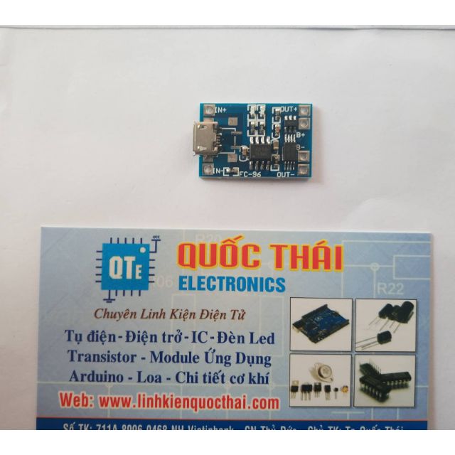 Board sạc pin lithium ver 2.0 cổng micro usb