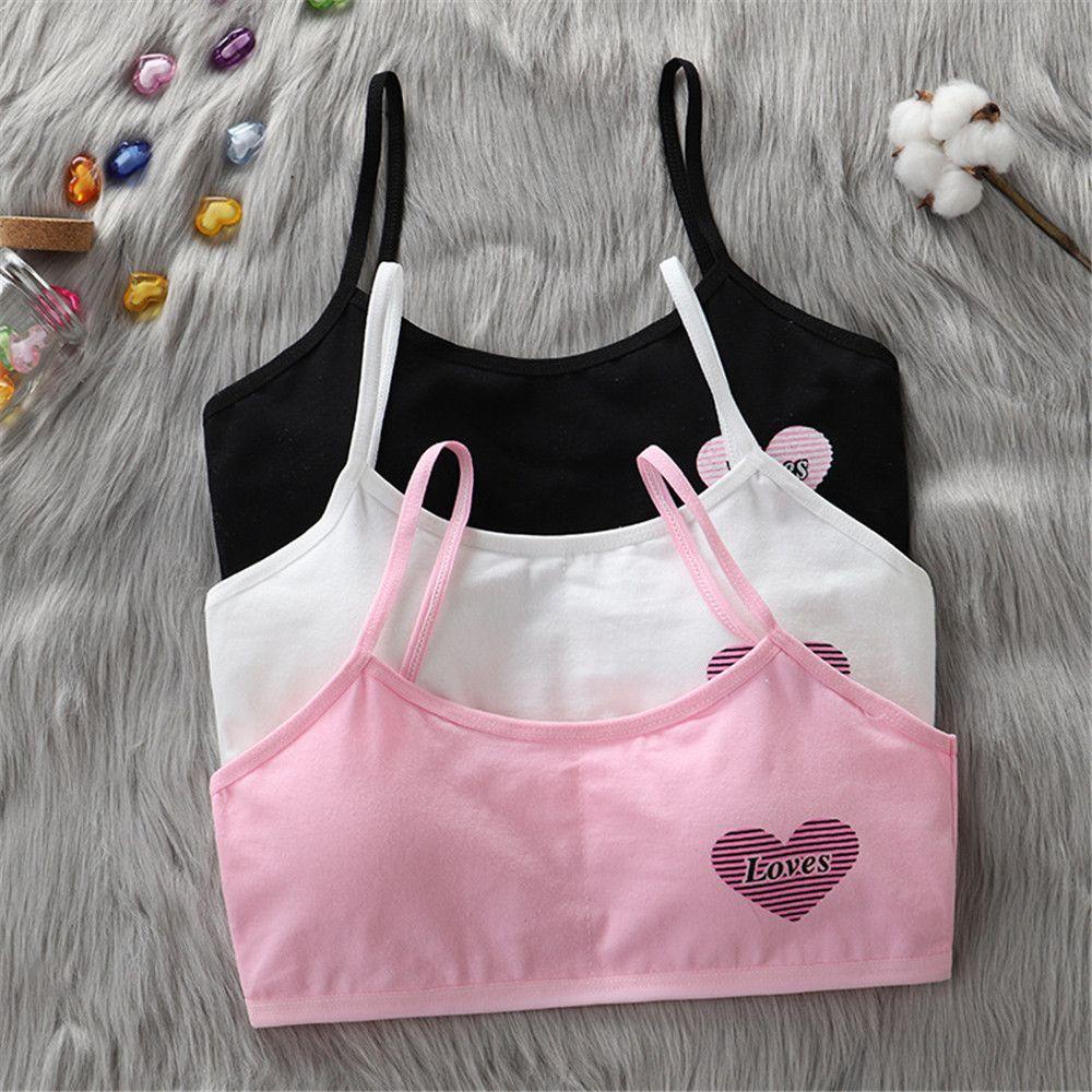 Áo Lót Hai Dây Bằng Cotton Thời Trang Cho Trẻ Em