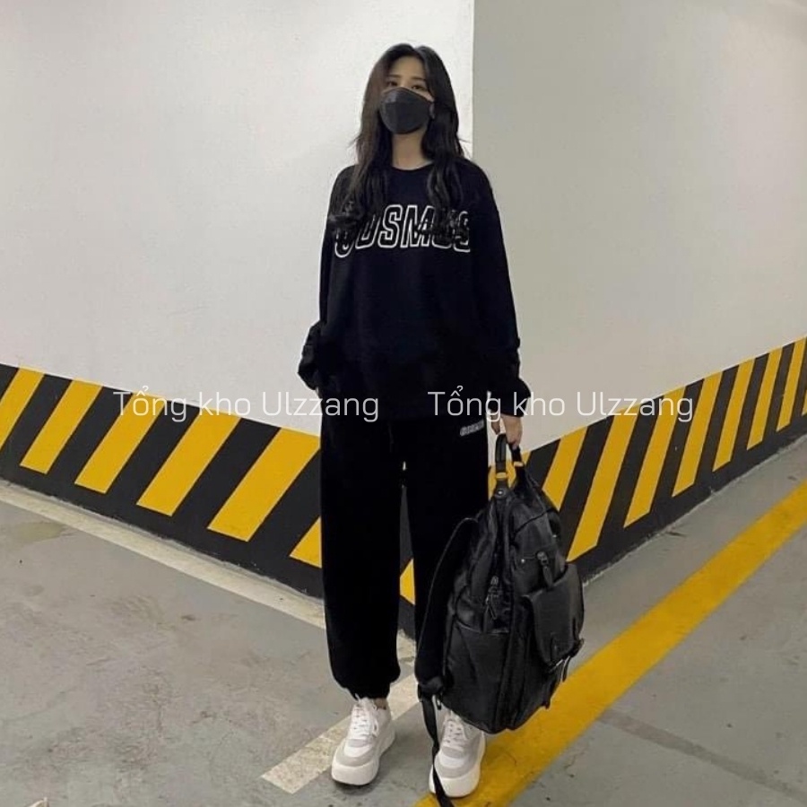Set Bộ Nỉ Bông Cosmos Áo Hoodie Dài Tay Quần Bom Bo Gấu Chất Siêu Dày Dặn Phong Cách Thể Thao | BigBuy360 - bigbuy360.vn
