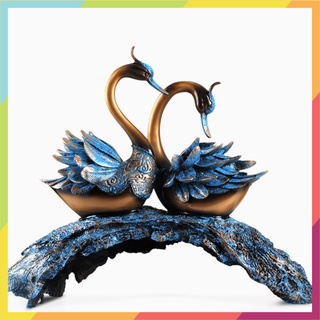 💯 tượng đôi thiên nga may mắn để bàn nhà cửa lovers swan - euro outlet