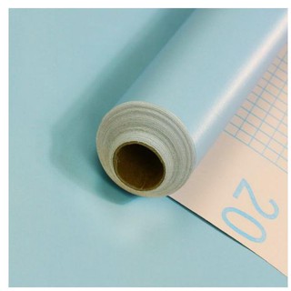 Decal 5m giấy dán tường có sẵn keo dán - xanh dương lợt mặt nhám