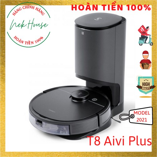 ECOVACS DEEBOT T8 AIVI PLUS - Robot hút bụi quét lau nhà T8 Aivi Plus - Hàng mới 100% Chính hãng