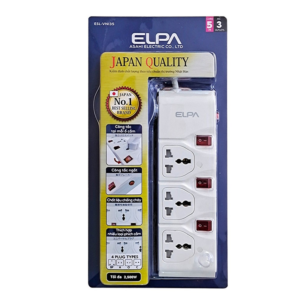 Ổ cắm điện ELPA ESL-VNI35