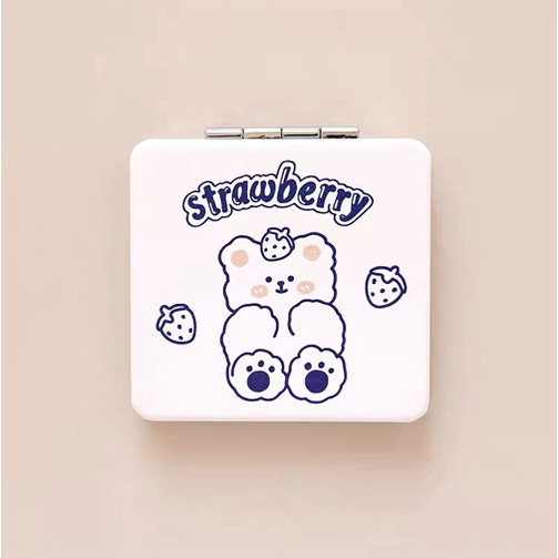 Gương mini cầm tay, Gương trang điểm mini hai mặt bỏ túi cao cấp dễ thương, Gương Mini Gập Hai Mặt Dễ Thương Hàn Quốc, Gương Trang Điểm Hai Mặt Gấp Gọn Họa Tiết Thỏ bunny Dễ Thương Phong Cách Hàn Quốc