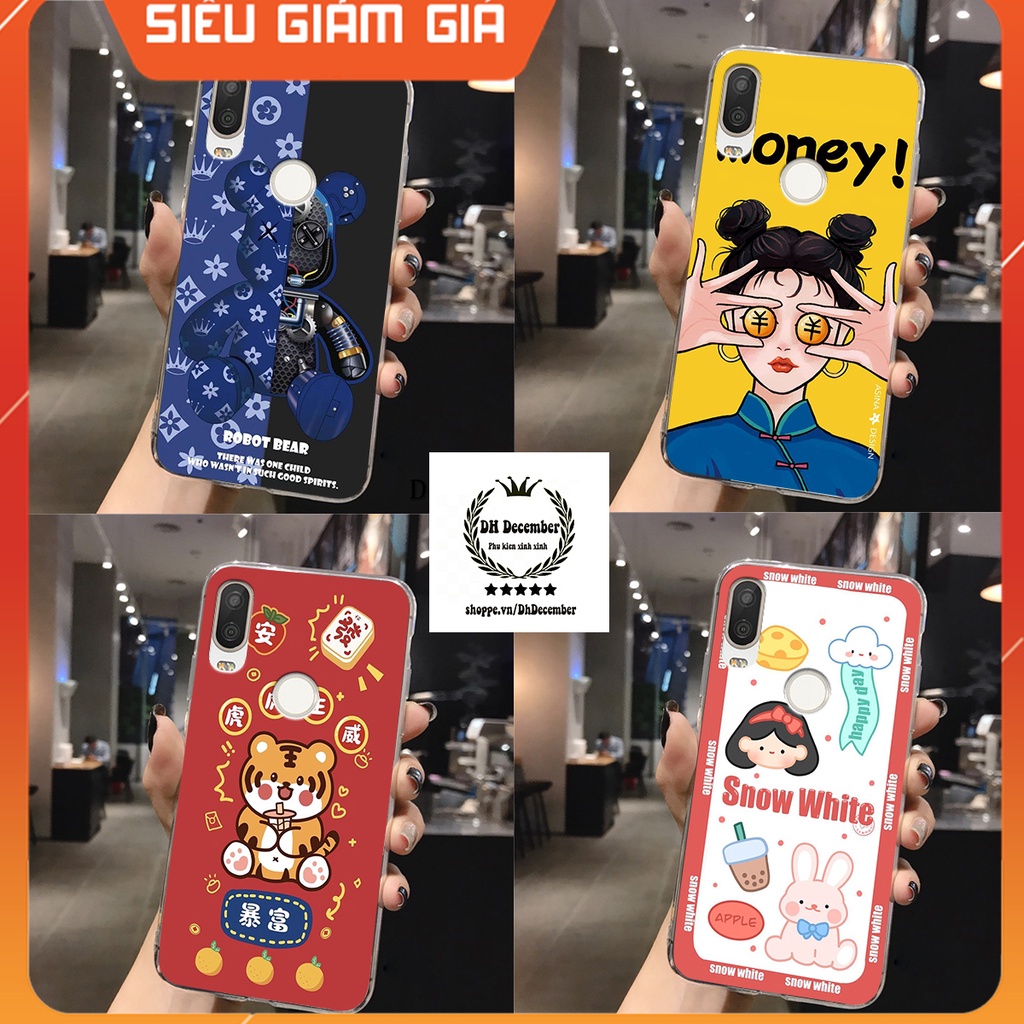 Ốp lưng Vsmart ACTIVE 1 in hình 3D lucky, gấu Beer xinh xắn - KHÔNG NÊN BỎ LỠ