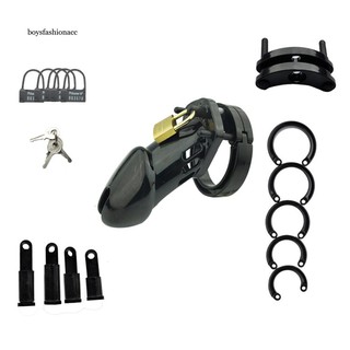 BOYS Penis Device Male Chastity Control Cock Lock Cage with Ring Sex Toy BDSM Prop