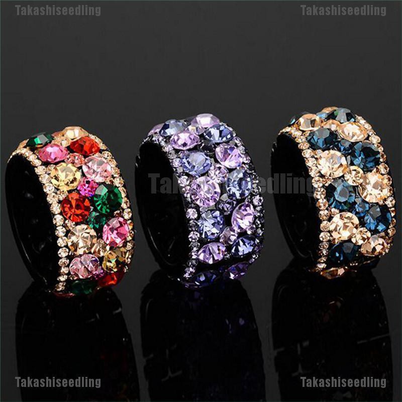 Kẹp tóc đính đá kim cương nhân tạo lấp lánh xinh xắn cho nữ