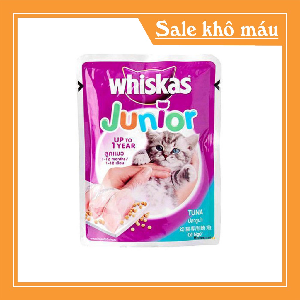 [FLASH SALE] Thức ăn cho mèo pate whiscat cho mèo con 85g