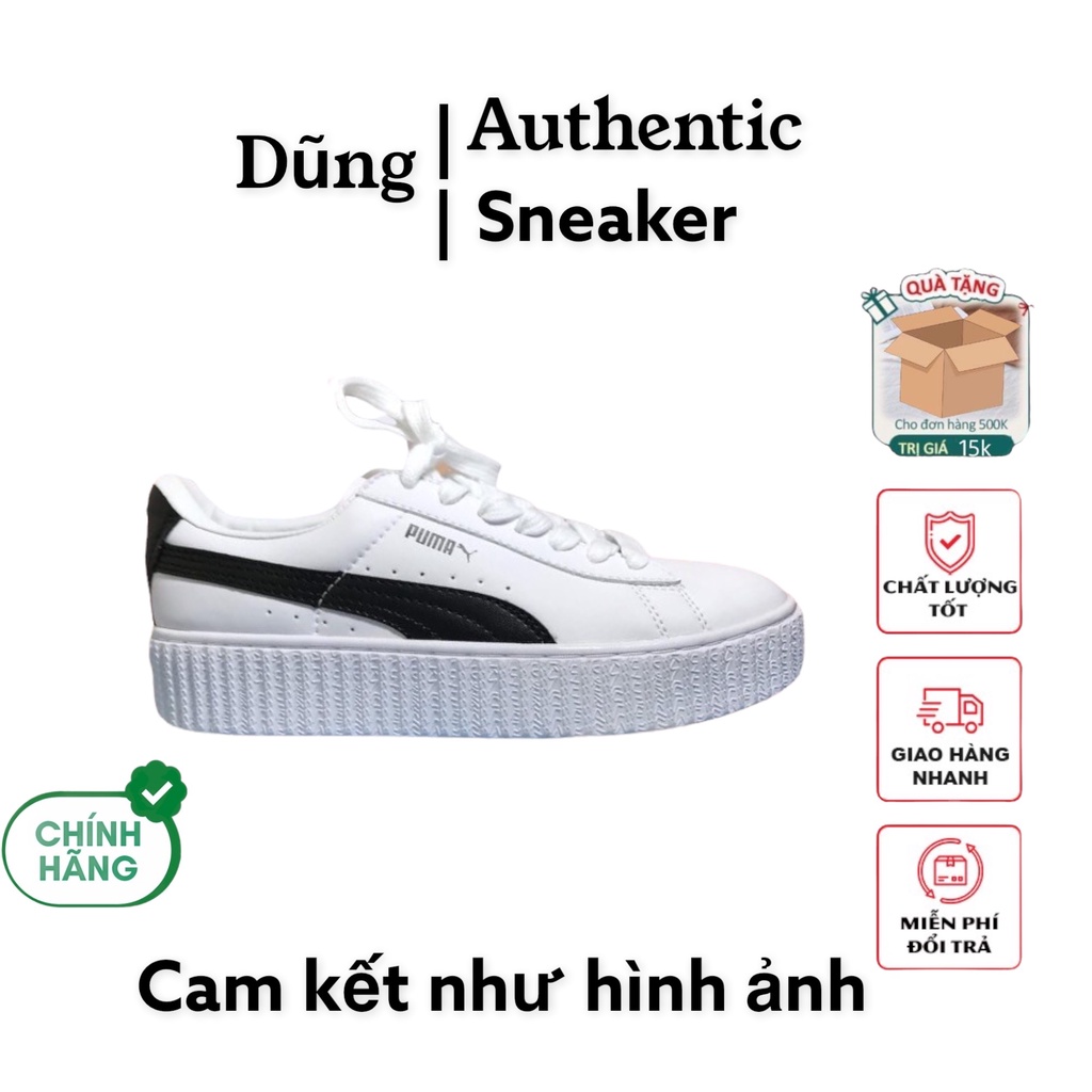 Giày Thể Thao Sneaker Nữ Trắng 𝐏𝐔𝐌𝐀 Độn Đế Tăng Chiều Cao Hàng 1:1[Full Box]