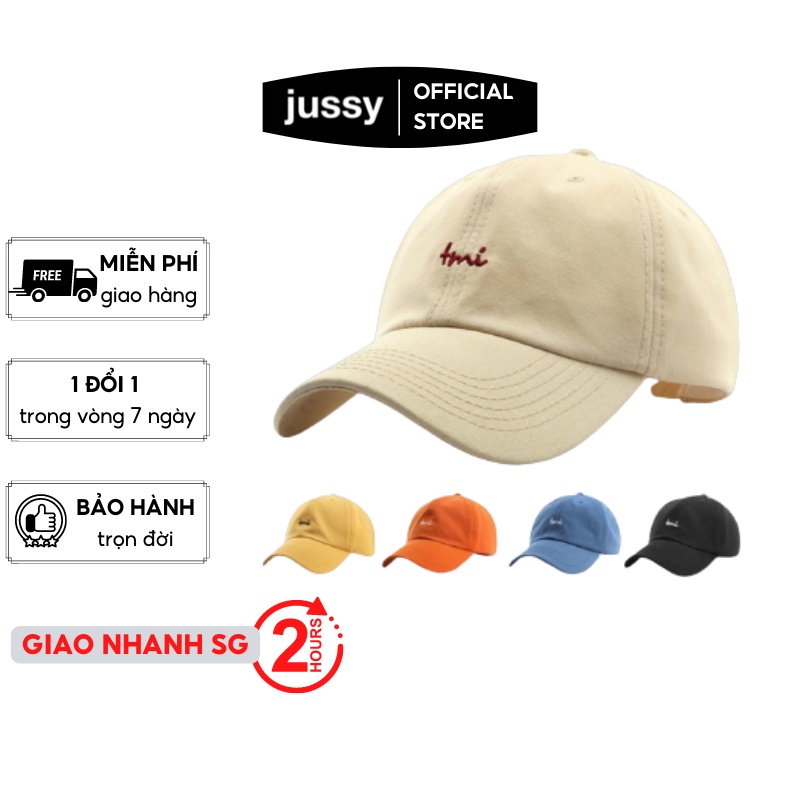 Mũ Lưỡi Trai Nam Nữ Jussy Fashion Nón Kết Tmi Form Mềm Chất Vải Cotton Thoáng Mát Nhiều Màu Hot
