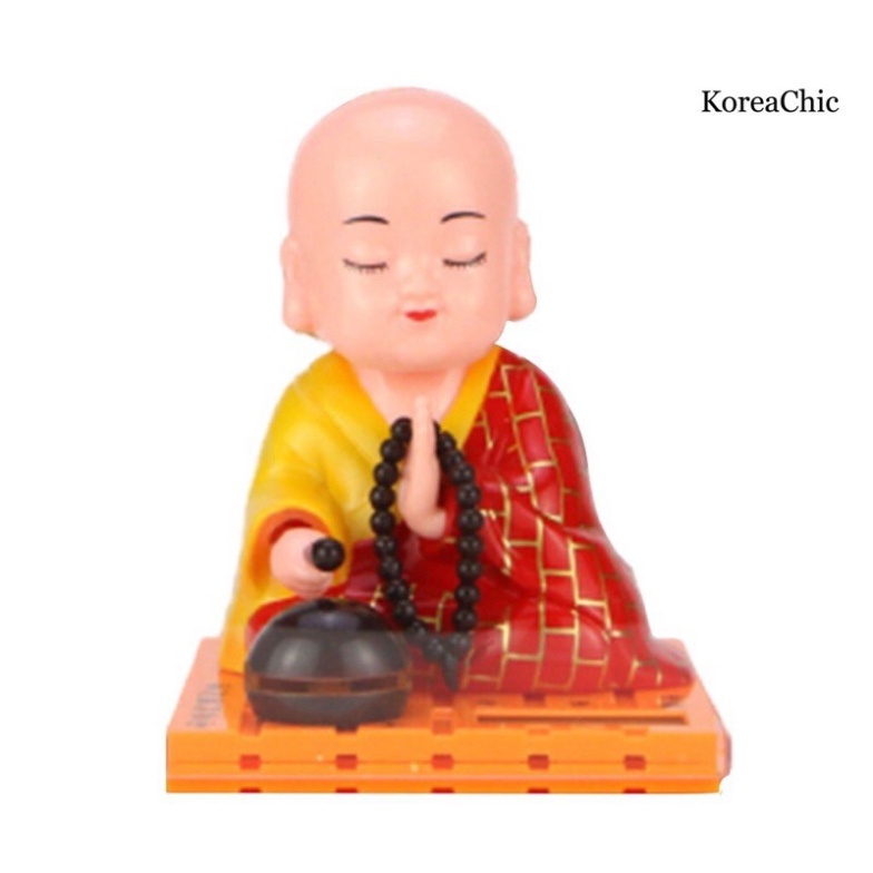 Chú Tiểu Lắc Đầu Trang Trí Chạy Bằng Năng Lượng Mặt Trời