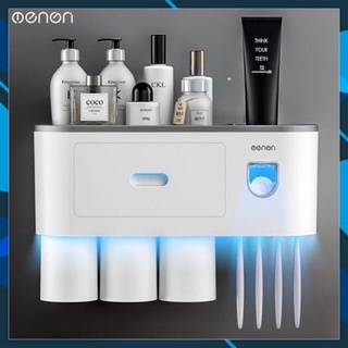 Bộ nhả kem đánh răng tự động kèm cốc hút từ tính
