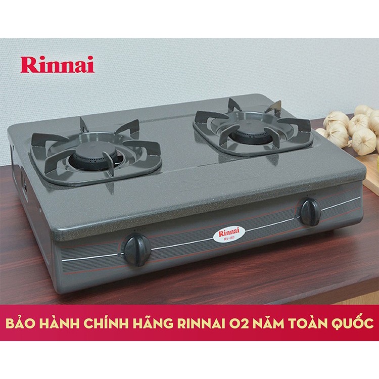 Bếp Gas Đôi Rinnai RV-365N -KÈM Bộ Van Dây Chống Cháy Nổ- BẢO hÀNH 24 THÁNG