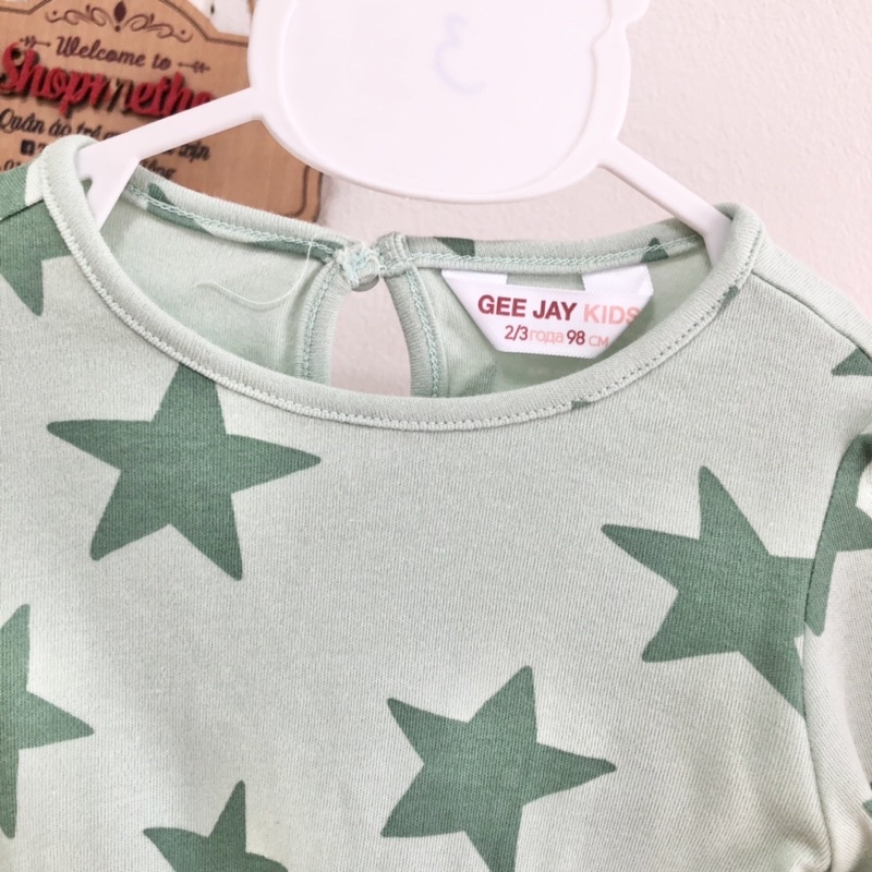 Váy đầm thu đông tay dài cho bé gái chất cotton dư xịn