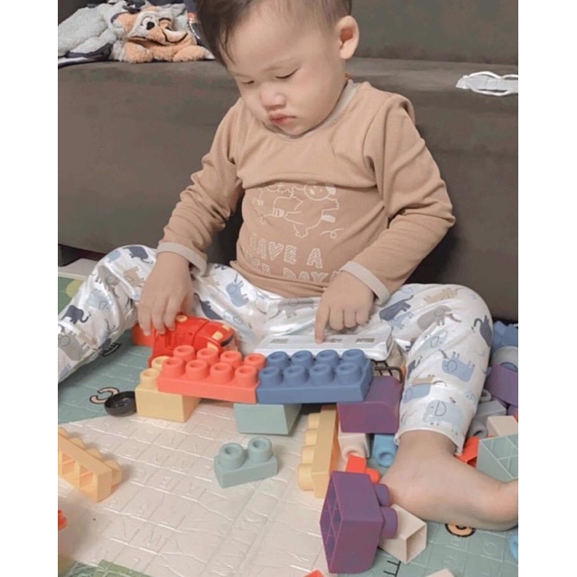 set 10 Quần chục dài cotton lên từ vải xuất dư mặc thu đông cho bé trai bé gái