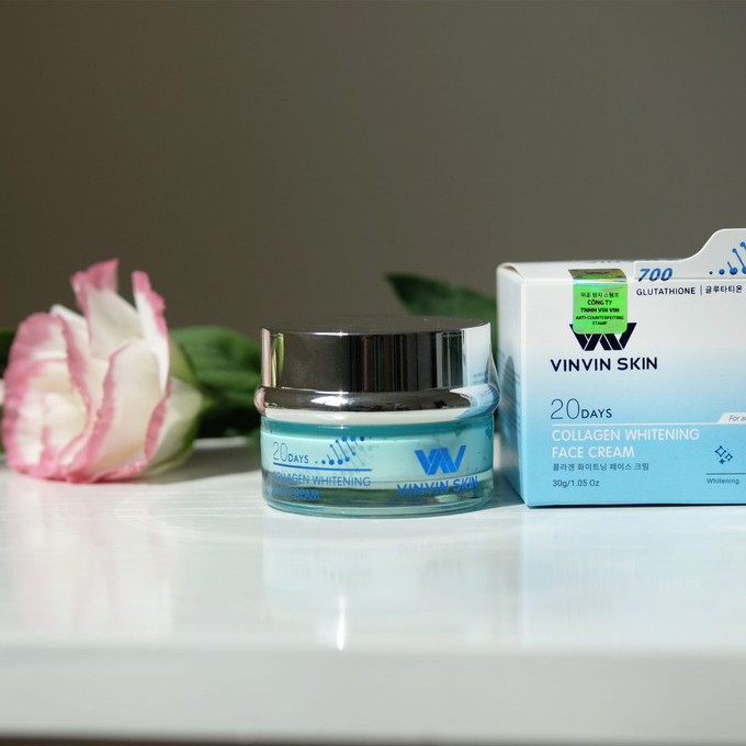 KEM DƯỠNG TRẮNG PHỤC HỒI DA BỊ HƯ TỔN - Collagen Whitening Face Cream - Vinvinskin | BigBuy360 - bigbuy360.vn