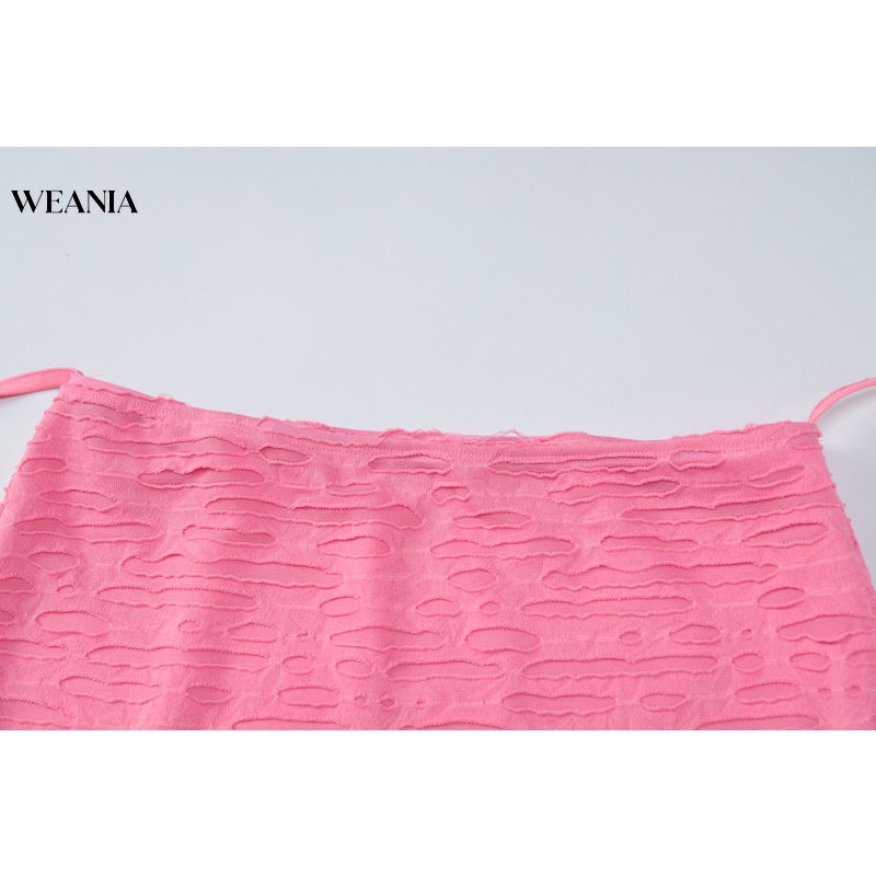 Bộ Áo Ống Màu Trơn + Chân Váy Xẻ Tà Dáng Ôm Gợi Cảm Cho Nữ