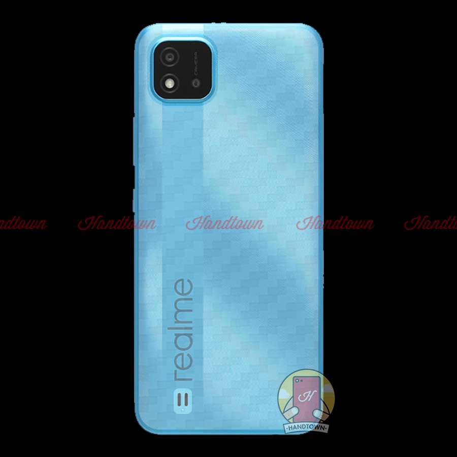 Miếng Dán Lưng Vân Cacbon Realme C20 C21 C21Y C25 C17 C15 C12 C11 2011Không Full Viền Bảo Vệ Mặt Lưng Máy Khỏi Trầy Xước