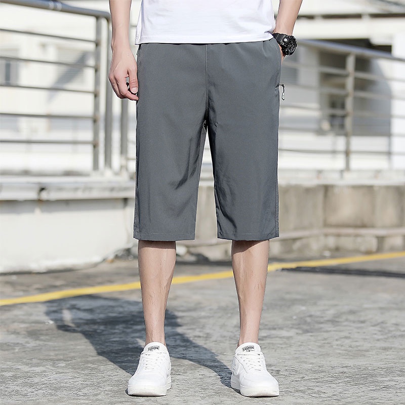 Quần Lửng 3 Tấc 3/4 In Họa Tiết Thời Trang Cho Nam Size M-5XL