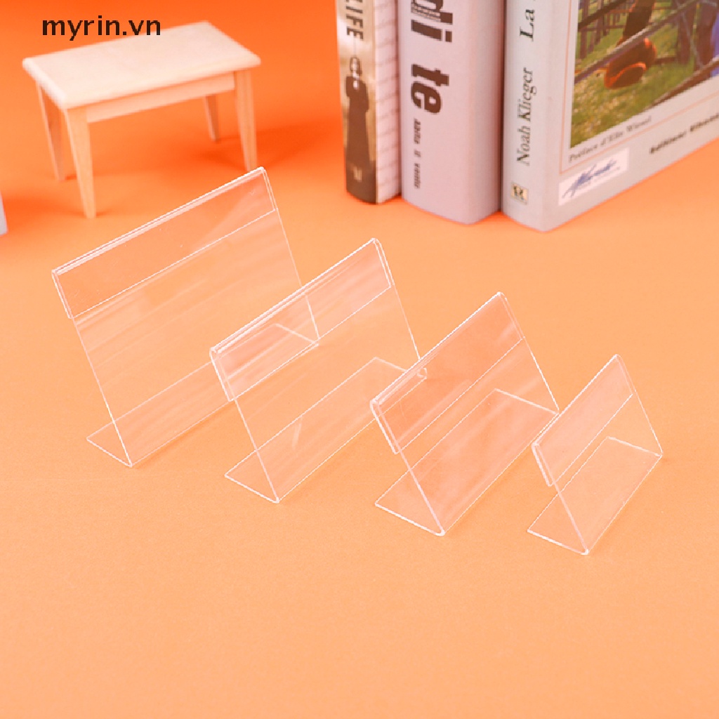 Bộ 5 Khung Gắn Thẻ Ghi Giá Tiền Bằng Acrylic Tiện Dụng