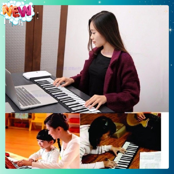 🇳 🇪 🇼®️ Đàn Piano cuộn 61 phím giải trí