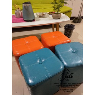 Ghế đôn sofa bọc da cao cấp