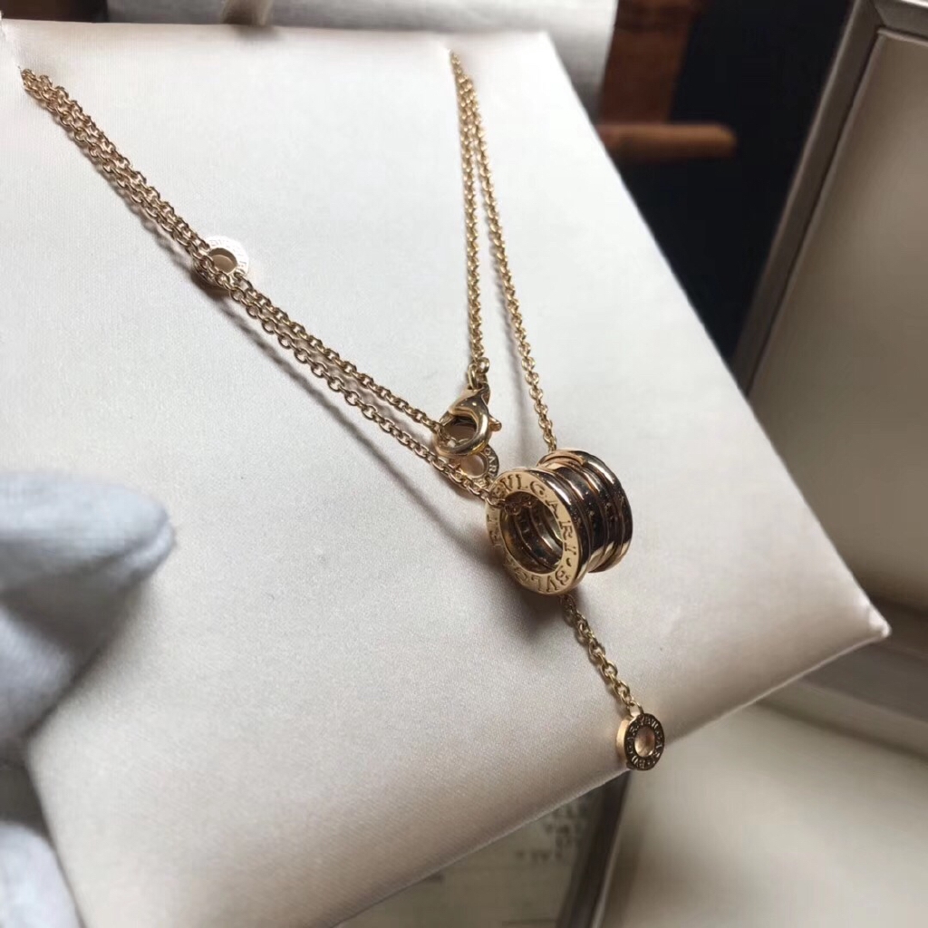 Vòng cổ Mạ Vàng Hồng 18kt 18kt Mặt Tròn Nhỏ