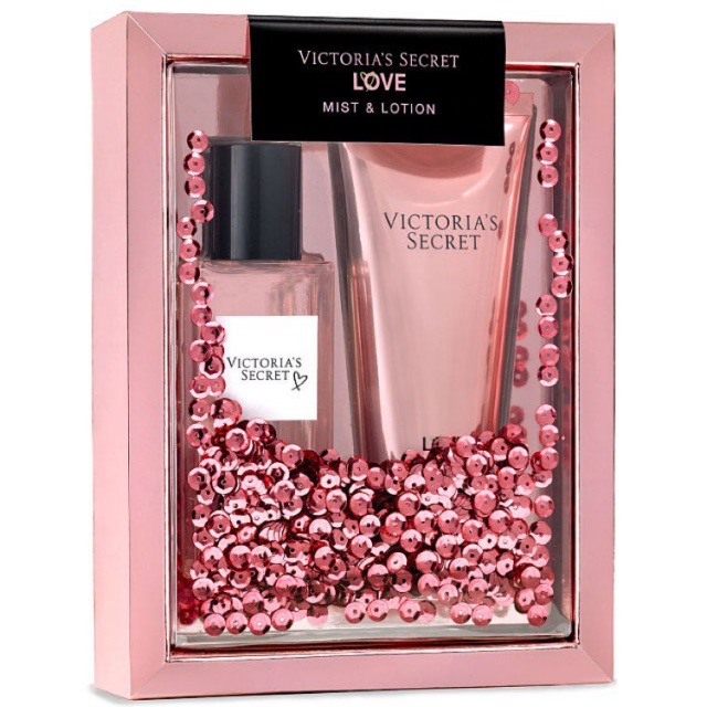 [Tặng kèm son Victoria’s Secret bất kì] Gift set Victoria’s Secret Love Mist &amp; Lotion