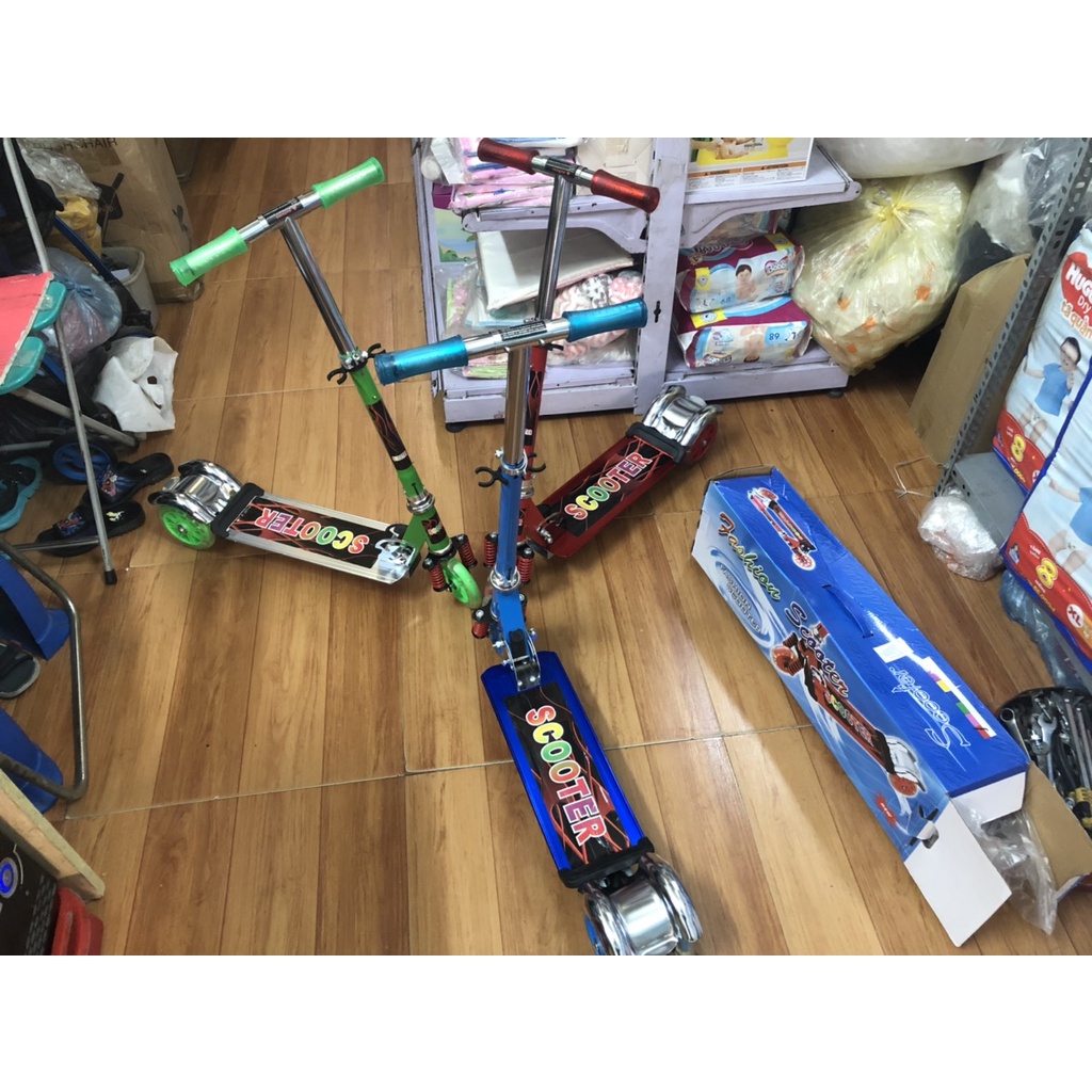 Xe Trượt Scooter Sắt Mẫu Mới Nhất Thân Trượt Làm Bằng Hợp Kim Nhôm Siêu Chắc Chắn