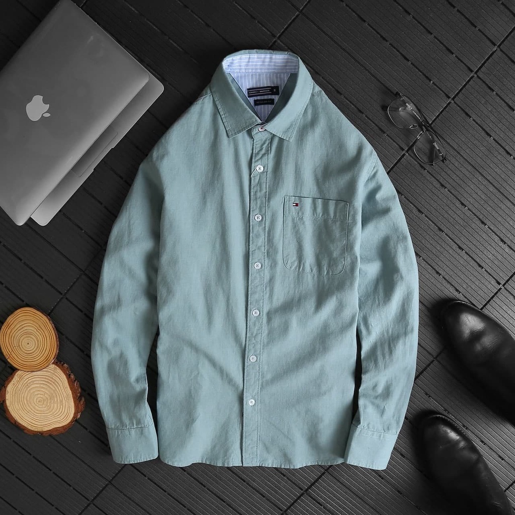 Áo Sơ Mi Nam Dài Tay Thêu Tomy SS22 HÀNG VNXK LOẠI I Chất Lượng Cao