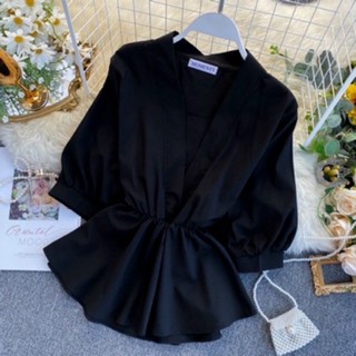 Bigsize ÁO PEPLUM CỘT EO
