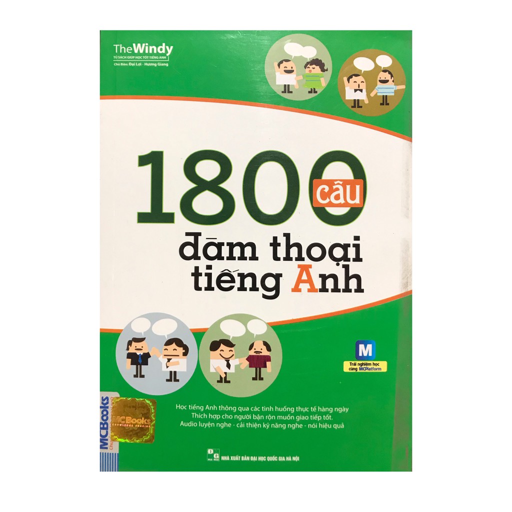 Sách-1800 Câu Đàm Thoại Tiếng Anh (Dùng Kèm App)