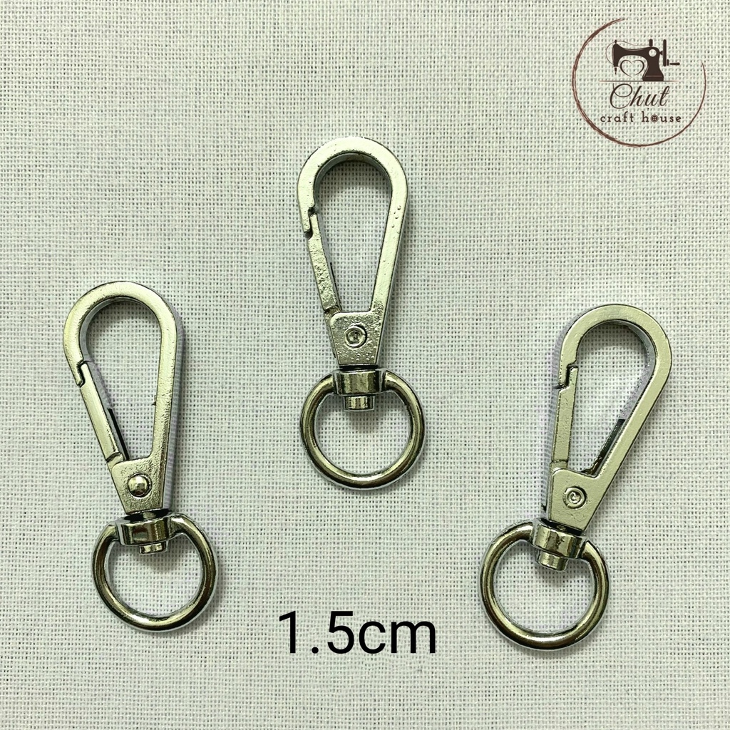 [ĐỦ SIZE] Khoen móc càng cua BẠC - Phụ kiện may túi xách