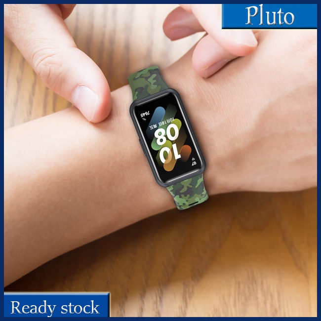 Mới Dây Đeo Thay Thế Chất Liệu Silicon Hoạ Tiết Hoa Thời Trang Cho Huawei Band 7