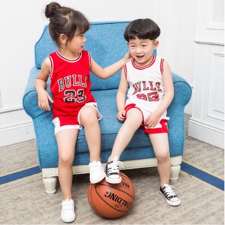 Bộ bóng rổ bulls bé trai, bé gái