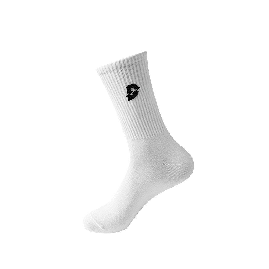 DAVIES Tất cổ cao unisex Socks D Logo