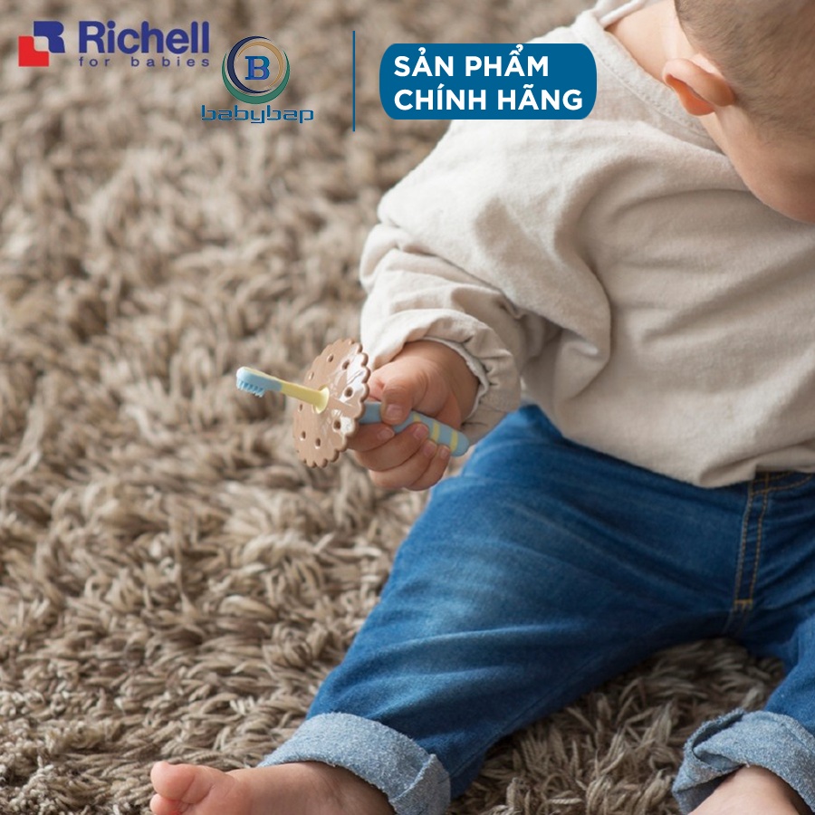 Bàn Chải Đánh Răng Bước 3 T.L.I Richell Sử Dụng Phù Hợp Cho Trẻ Từ 8 Tháng Tuổi