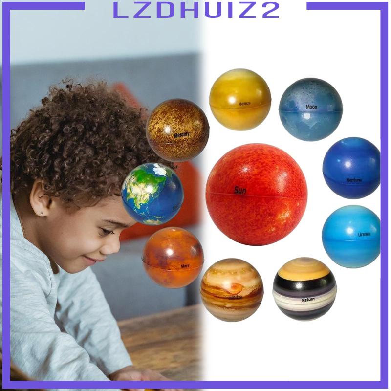 Set 10 Quả Bóng Năng Lượng Mặt Trời Chống Căng Thẳng Cho Bé