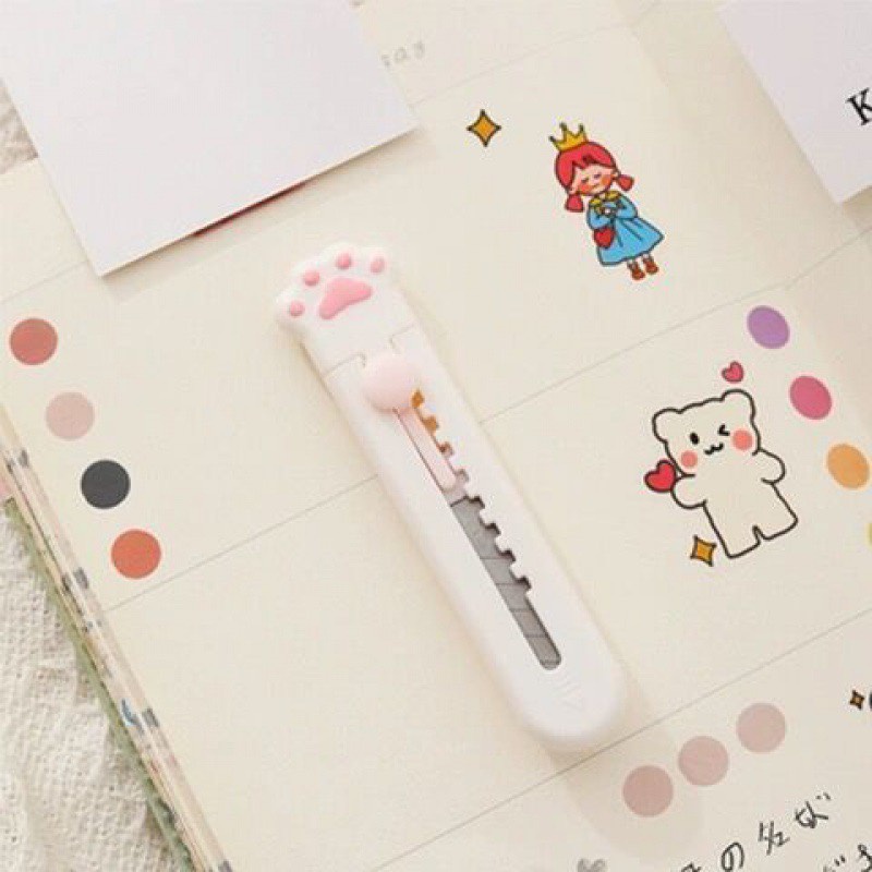 Dao dọc giấy chân mèo đáng yêu, tiện lợi mang theo