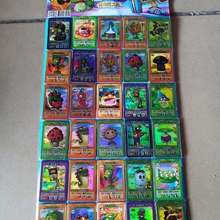 Bộ thẻ bài trò chơi Plants Vs Zombies 3 bằng nhựa pvc dành cho bé