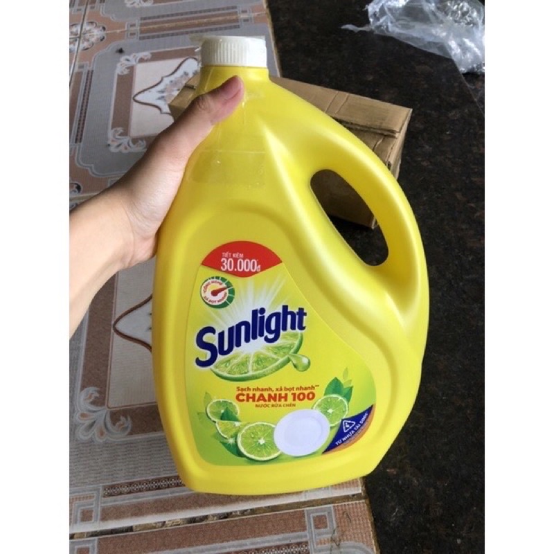 Nước rửa chén sunlight Chanh 3,6kg