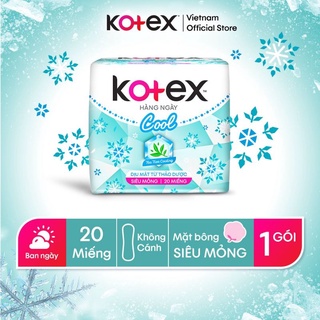 Băng vệ sinh Kotex hàng ngày Maxcool 20 miếng
